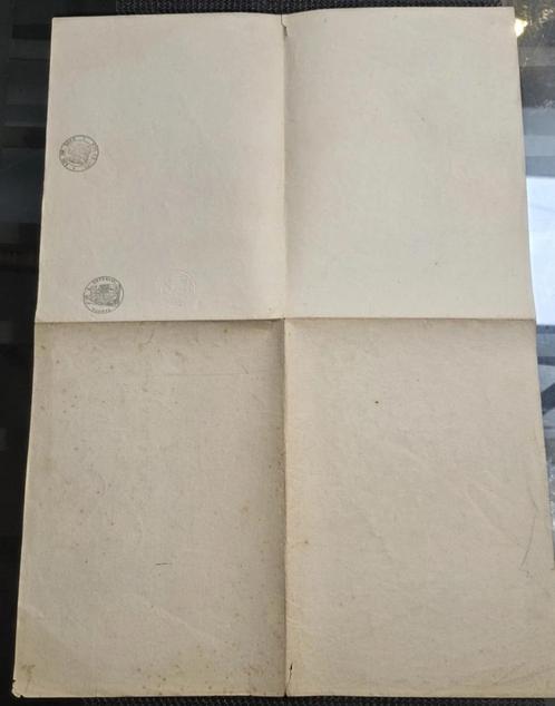Belastingstempel+zeldzaam+grote vellen+gestempeld papier, Postzegels en Munten, Postzegels | Europa | Frankrijk, Postfris, Ophalen of Verzenden