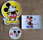 3 oude stickers: Mickey Mouse, Mickey Mouse, Gebruikt, Ophalen of Verzenden, Plaatje of Poster