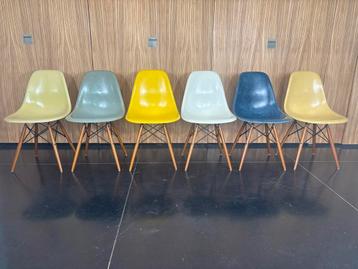 Chaises Eames DSW Herman Miller en fibre de verre, Enlèvement ou Envoi, Comme neuf, Blanc