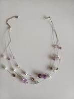 Halsketting, Ophalen of Verzenden, Zo goed als nieuw, Paars, Overige materialen