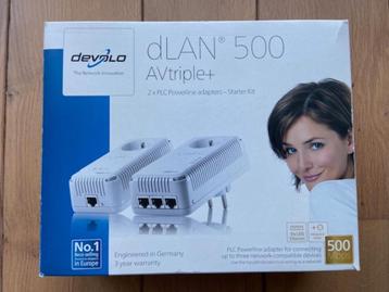 Lot de 2 Devolo dLAN 500 AVTriple+ Neufs et emballés beschikbaar voor biedingen