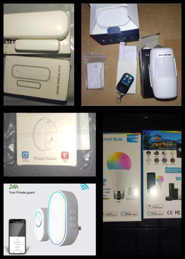 Tuya smart materiaal: alarm licht sensoren, Doe-het-zelf en Bouw, Alarmsystemen, Nieuw, Draadloos, Afstandsbediening, Ophalen of Verzenden