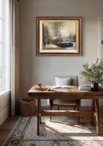 Stadsgezicht, bloemenmarkt Amsterdam, Jan Bevort (1917-1996), Antiek en Kunst, Ophalen of Verzenden