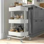 Rolkast roltafel Raskog IKEA wit, Huis en Inrichting, Ophalen, Zo goed als nieuw
