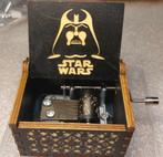 Petite boîte à musique STAR wars gravée en bois naturel, Enlèvement ou Envoi, Comme neuf