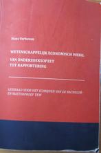 Wetensch. econ. werg, H. Verboven, Boeken, Ophalen of Verzenden, Gelezen