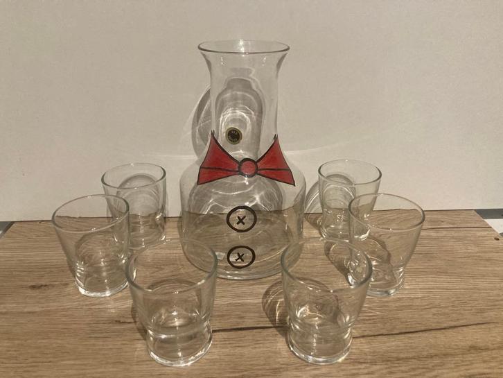 Boussu glaswerk vintage limonadeset, Antiek en Kunst, Antiek | Glaswerk en Kristal, Ophalen of Verzenden