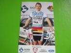 wielerkaart 1988 team sigma diamant roger ilegems, Sport en Fitness, Verzenden, Zo goed als nieuw