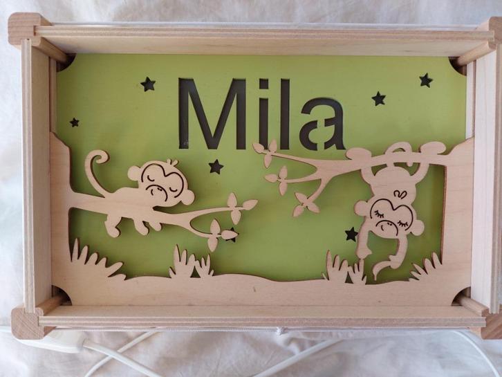 Lamp Mila (houtlokael), Kinderen en Baby's, Kinderkamer | Inrichting en Decoratie, Zo goed als nieuw, Lamp, Ophalen