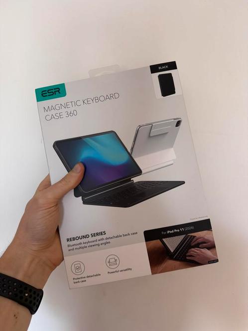 ESR Magnetic Keyboard Case 360 voor iPad Pro 11” (M4, 2024), Computers en Software, Tablet-hoezen, Nieuw, Ophalen of Verzenden