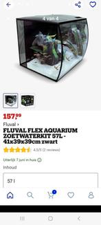 Fluval flex aquarium 57 liter, Dieren en Toebehoren, Ophalen of Verzenden, Zo goed als nieuw