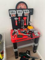 Kinder werktafel cars met werkmateriaal en salopet, Ophalen of Verzenden, Zo goed als nieuw