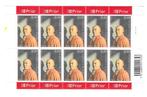 België F 3328 velletje van 10 Thomas Owen **, Postzegels en Munten, Postzegels | Europa | België, Ophalen of Verzenden, Zonder stempel