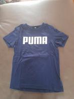 Donker blauw T -Shirt Puma 140 ( 9 a 10 jaar ), Comme neuf, Puma, Garçon ou Fille, Chemise ou À manches longues