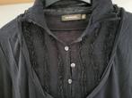 Zwarte blouse Sandwich_ 38/M viscose, Maat 38/40 (M), Zwart, Ophalen of Verzenden, Zo goed als nieuw