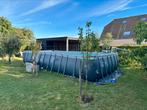 Intex zwembad (366cm x 732cm x 132cm), Tuin en Terras, Gebruikt, 300 cm of meer, Rechthoekig, Ophalen
