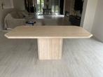 Rechthoekige travertin eettafel 180x90, Huis en Inrichting, Zo goed als nieuw, Vijf personen of meer, 150 tot 200 cm, Rechthoekig