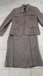 Klassiek tweed pak 42 rok en vest Frank Walder nieuw, Kleding | Dames, Kostuum of Pak, Bruin, Maat 42/44 (L), Nieuw