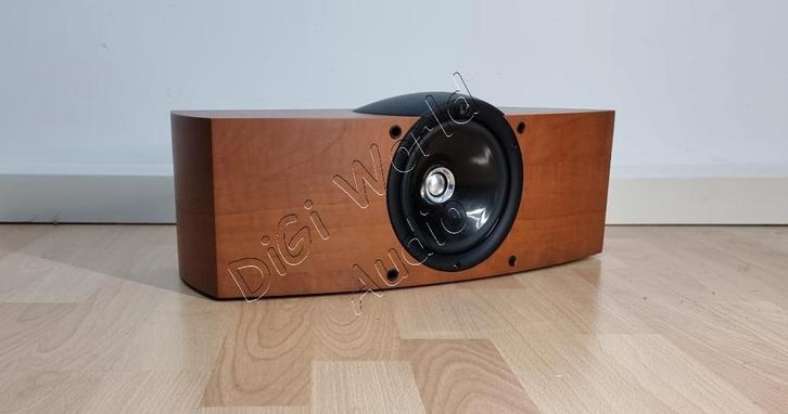 KEF Q6C in de unieke kleur kersenhout, Audio, Tv en Foto, Luidsprekerboxen, Zo goed als nieuw, Center speaker, 60 tot 120 watt