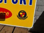Unic Sport Fietsen emaille reclamebord, Ophalen, Gebruikt, Reclamebord