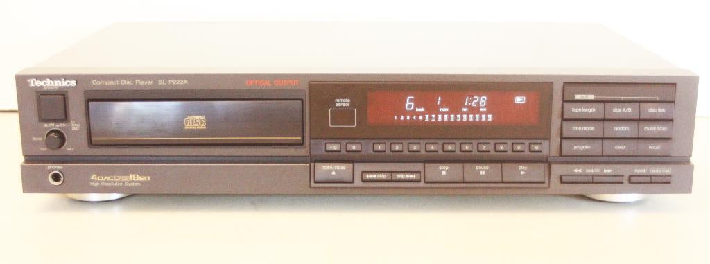 Technics SL-P222A CD-Speler / Random Functie / Optical Out, TV, Hi-fi & Vidéo, Lecteurs CD, Comme neuf, Technics, Enlèvement ou Envoi