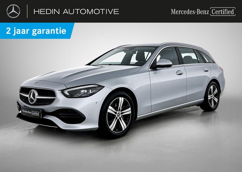 Mercedes-Benz C-Klasse 220 D Break Luxury Line Dodehoekassis, Auto's, Mercedes-Benz, Automaat, Regensensor, 5 deurs, 200 pk