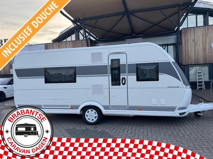 Hobby Excellent 540 WFU 2026 &euro;2690,- KORTING!, Caravans en Kamperen, Caravans, tot en met 4, 1250 - 1500 kg, Rondzit, Hobby