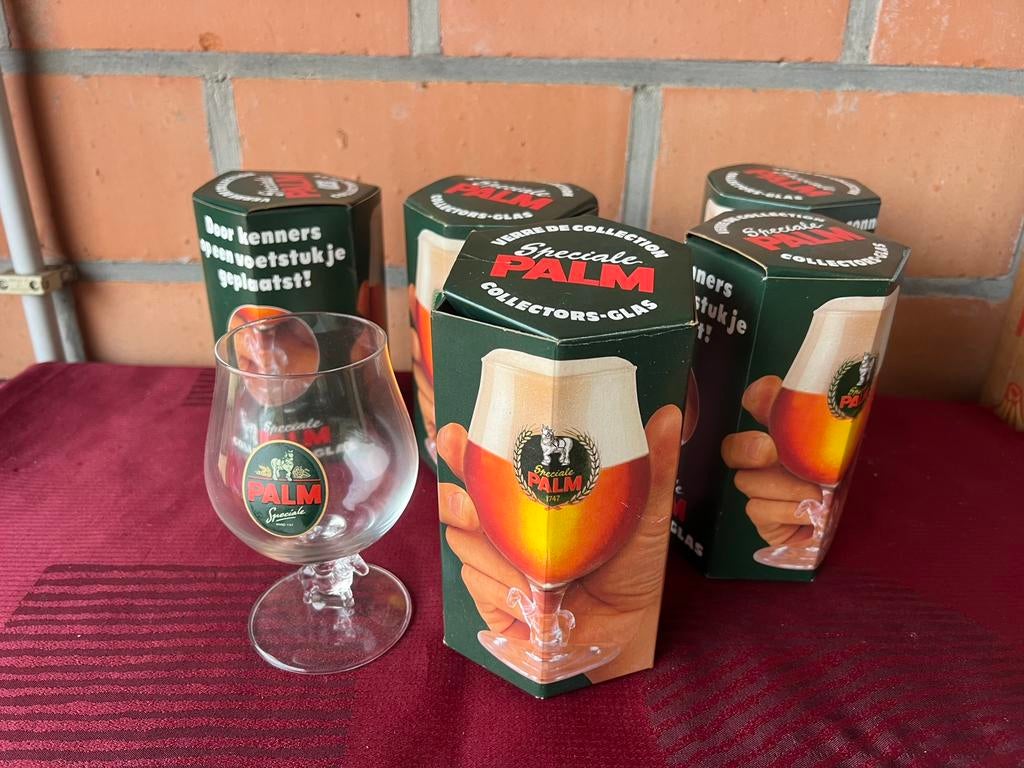 Collectors glas palm in doos €4 het stuk, Collections, Marques de bière, Enlèvement ou Envoi, Comme neuf, Palm