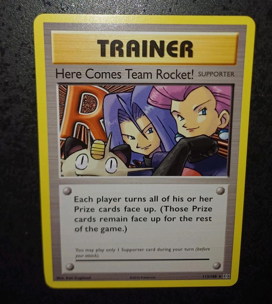 Vintage: Here comes team Rocket! 113/108 Evolutions, Enlèvement ou Envoi