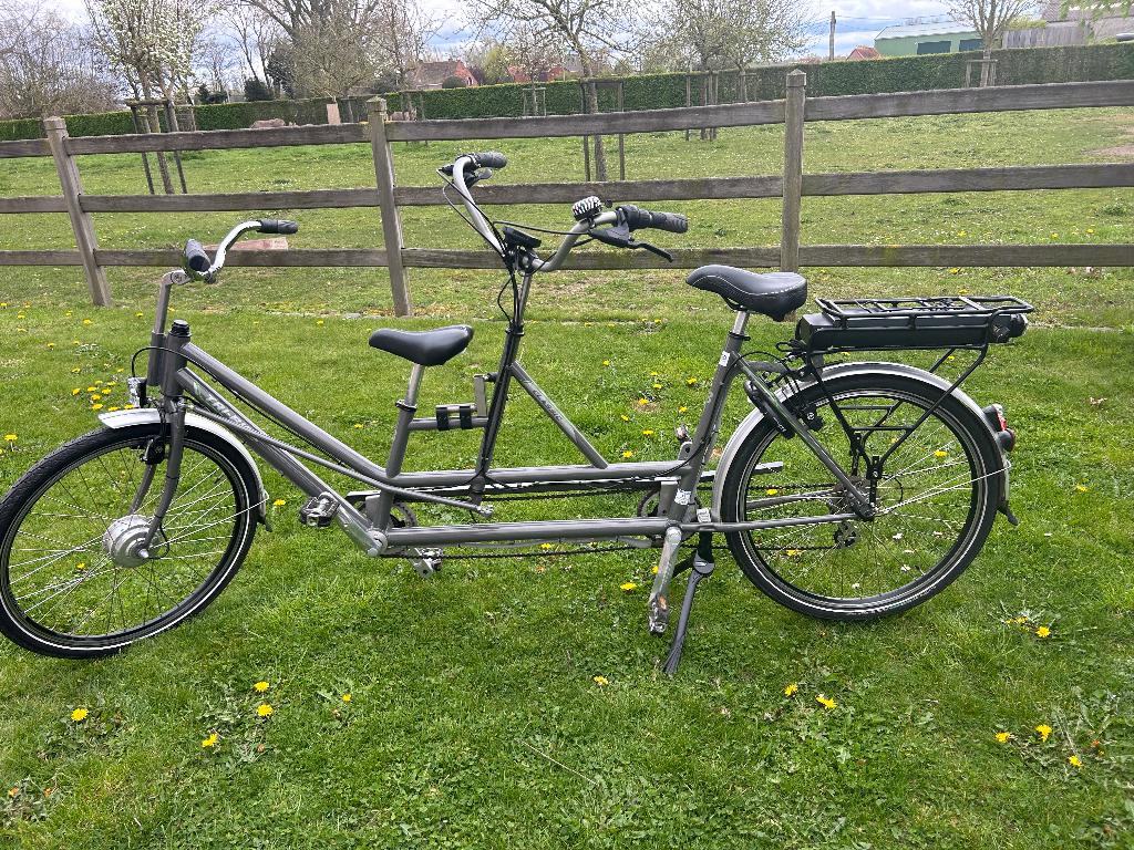 Tri-bike elektrische tandem met achterbesturing, Ophalen, Nieuw, Minder dan 10 versnellingen, Tri Bike