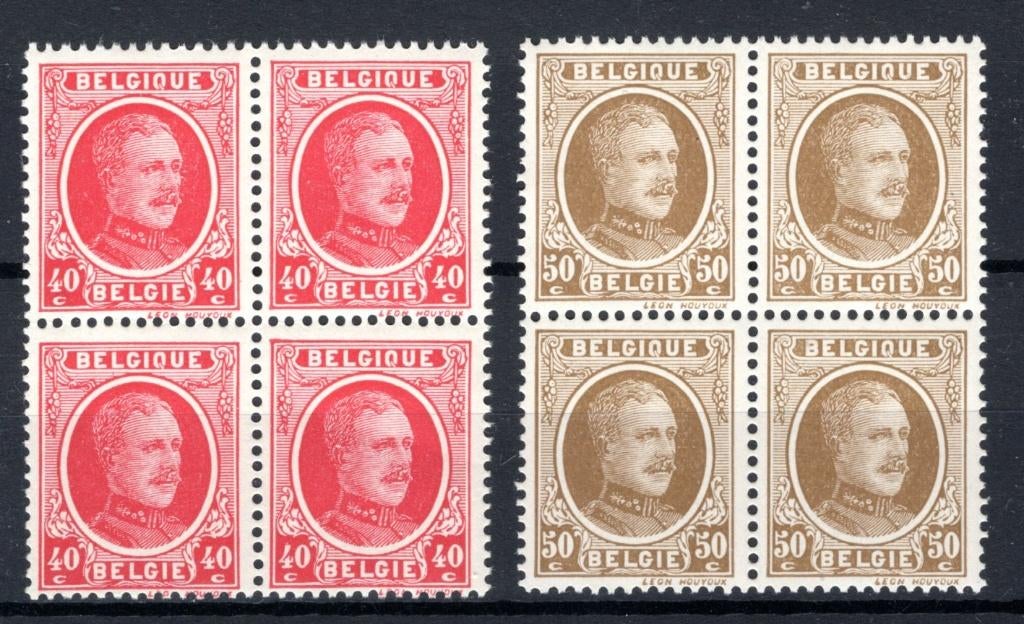 202/203 MNH 1922 - S.M. le Roi Albert (4 pièces) -1, Timbres & Monnaies, Timbres | Europe | Belgique, Enlèvement ou Envoi, Non oblitéré