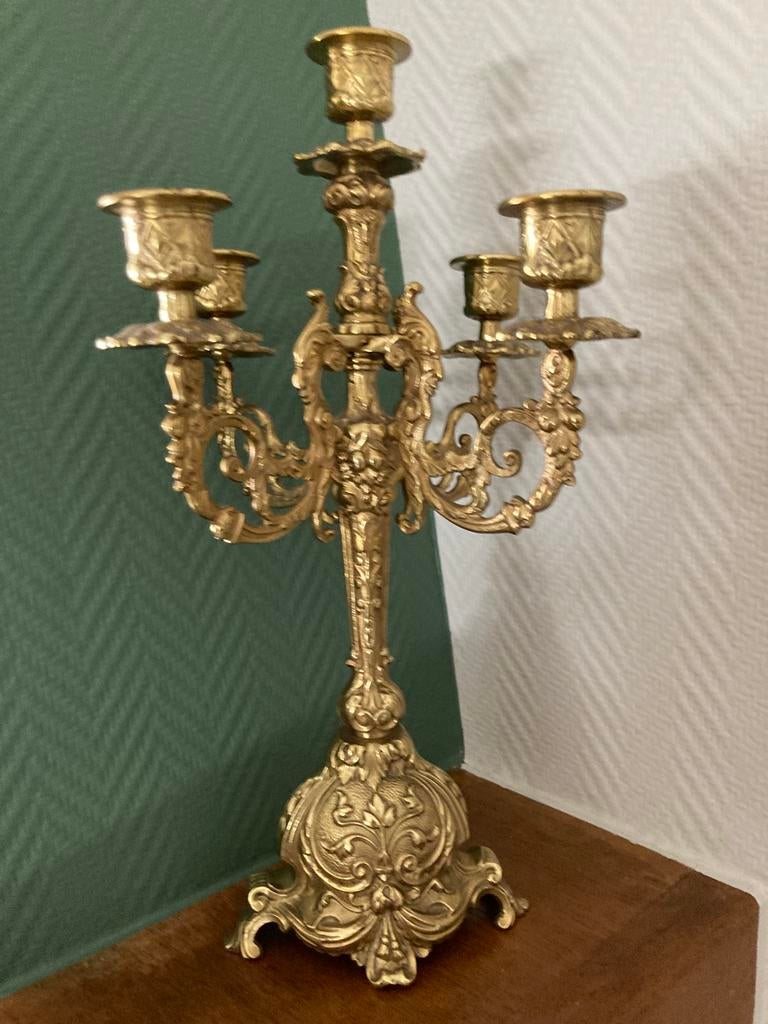 Koperen kandelaar, Antiek en Kunst, Ophalen