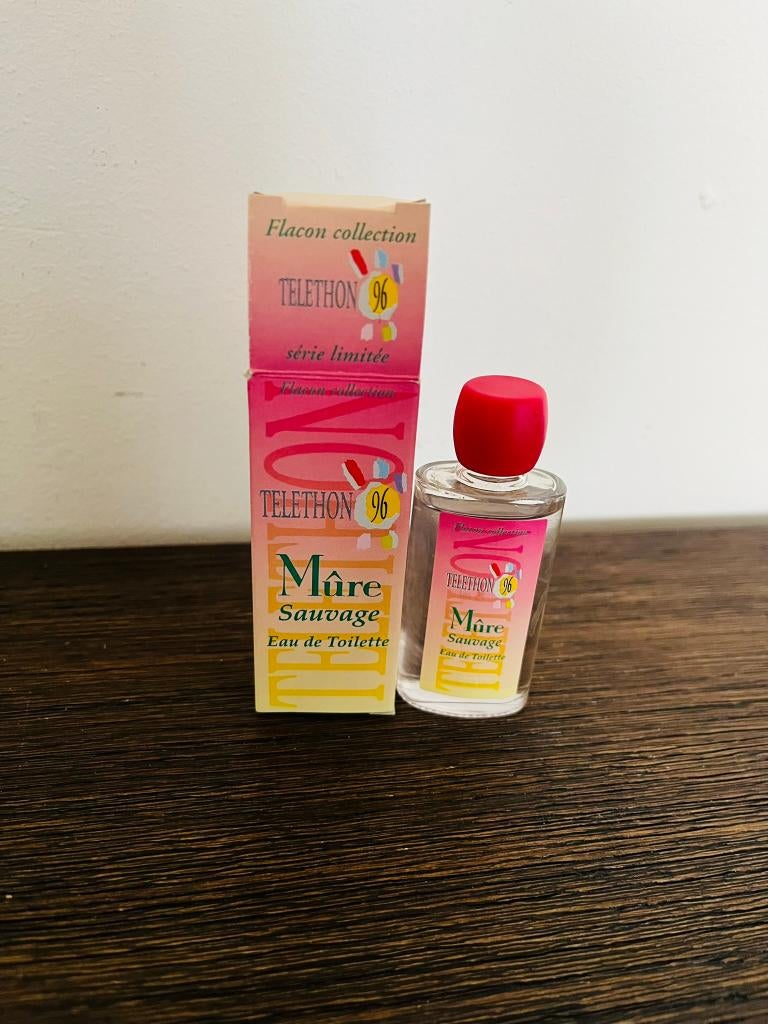 Vintage mini parfum Téléthon 96 Mûre Sauvage, Handtassen en Accessoires, Uiterlijk | Parfum, Zo goed als nieuw, Ophalen of Verzenden