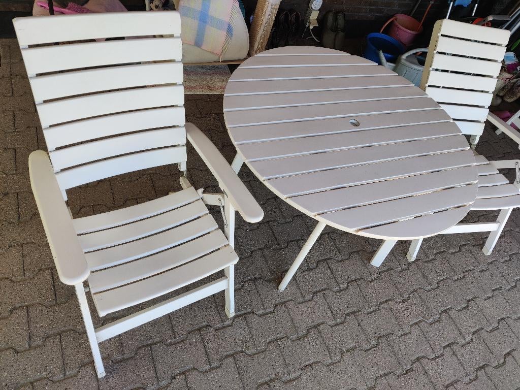 Tuinset, Jardin & Terrasse, Ensembles de jardin, Salons de jardin, Utilisé, Bois, Enlèvement