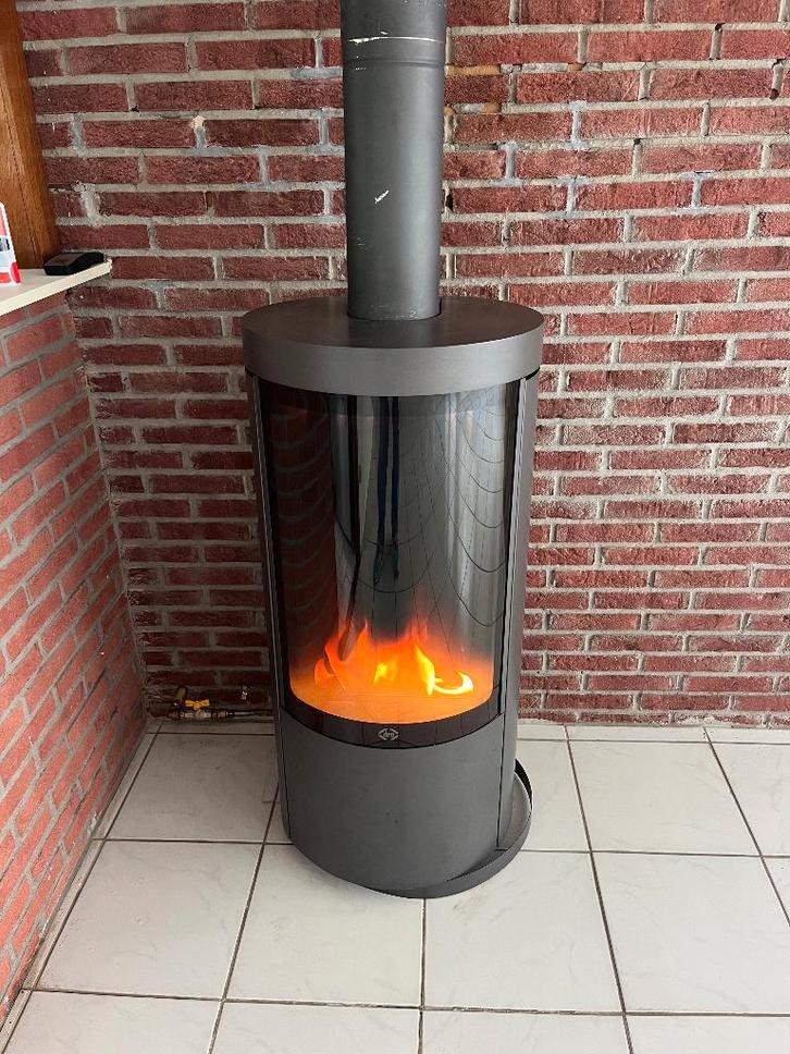 Dru gaskachel butaan, Huis en Inrichting, Kachels, Gebruikt, Vrijstaand, Gaskachel, Gas, Ophalen