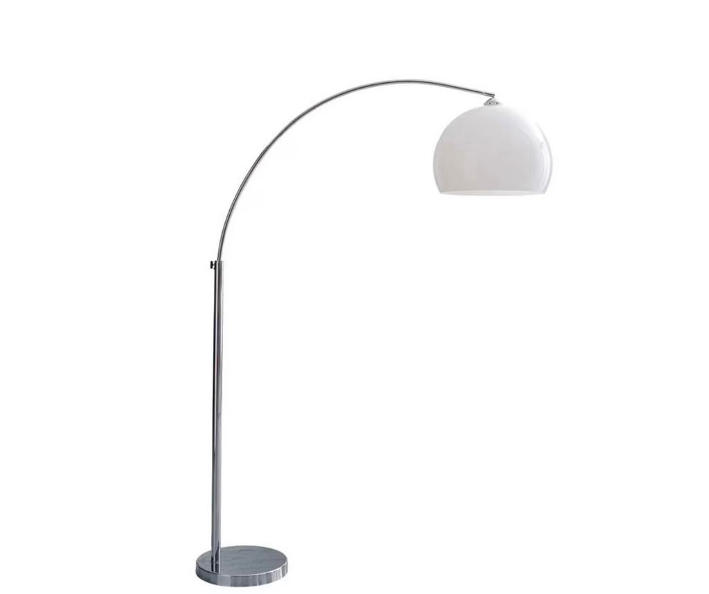 Vloerlamp chrome - wit, Ophalen, Zo goed als nieuw