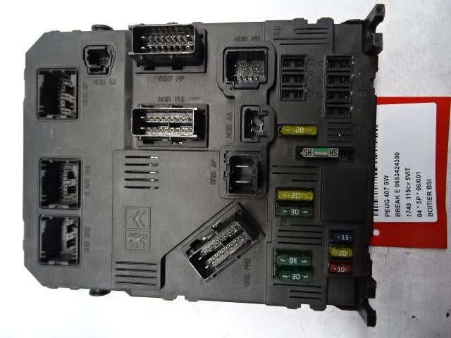 ORDINATEUR UNITE COMMANDE ELECTRONIQUE Peugeot 407 SW (6E), Utilisé, Peugeot