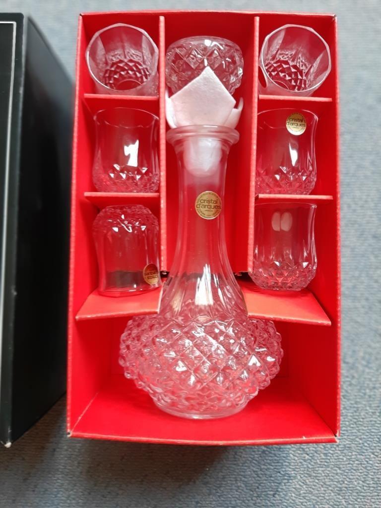 Vintage Cristal d'Arques set SplinterNIEUW, Enlèvement ou Envoi, Neuf, Verres et Verres à shot