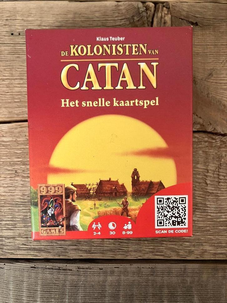 De kolonisten van Catan: Het snelle kaartspel, Hobby en Vrije tijd, Gezelschapsspellen | Kaartspellen, Zo goed als nieuw, Een of twee spelers