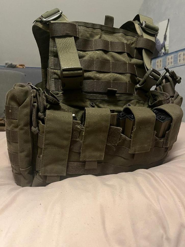 Tasmanian Tiger Chest Rig + Back Panel, Collections, Objets militaires | Général, Armée de terre, Enlèvement ou Envoi