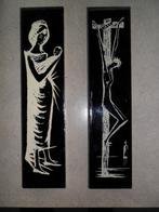 2 Keramische Tegels, Antiek en Kunst, Ophalen