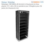 Armoire à chaussures en tissu, Enlèvement, Neuf