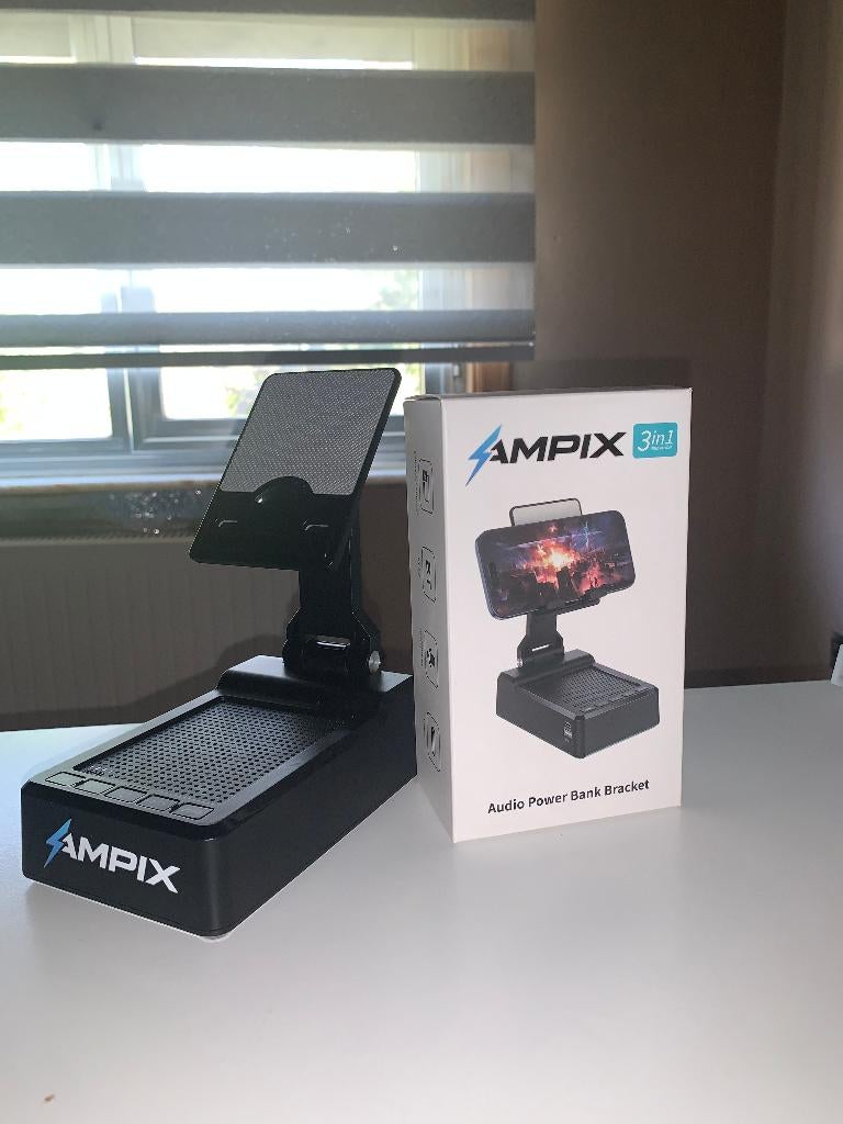 Ampix Powerbank Speaker Snelladen - iPhone & Android, Télécoms, Batteries externes, Neuf, Envoi