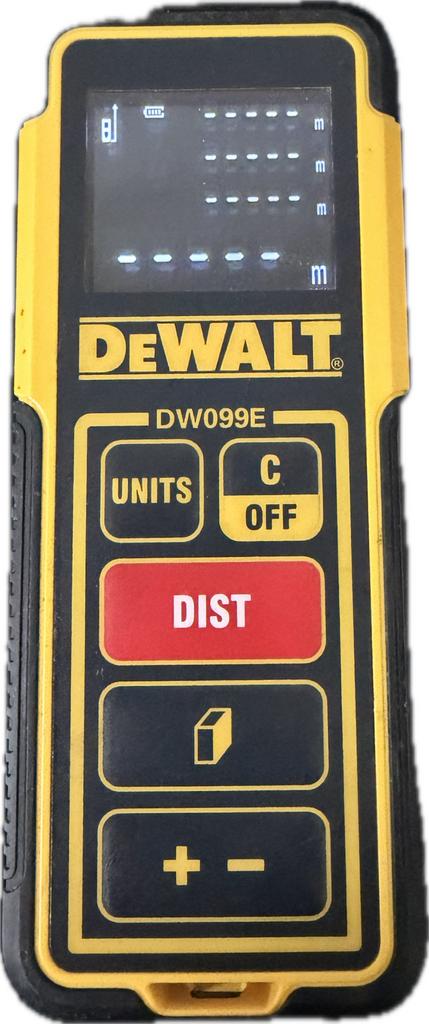 DeWALT DW099E Laser Afstandsmeter – Zeer goede staat, Doe-het-zelf en Bouw, Ophalen of Verzenden, Zo goed als nieuw
