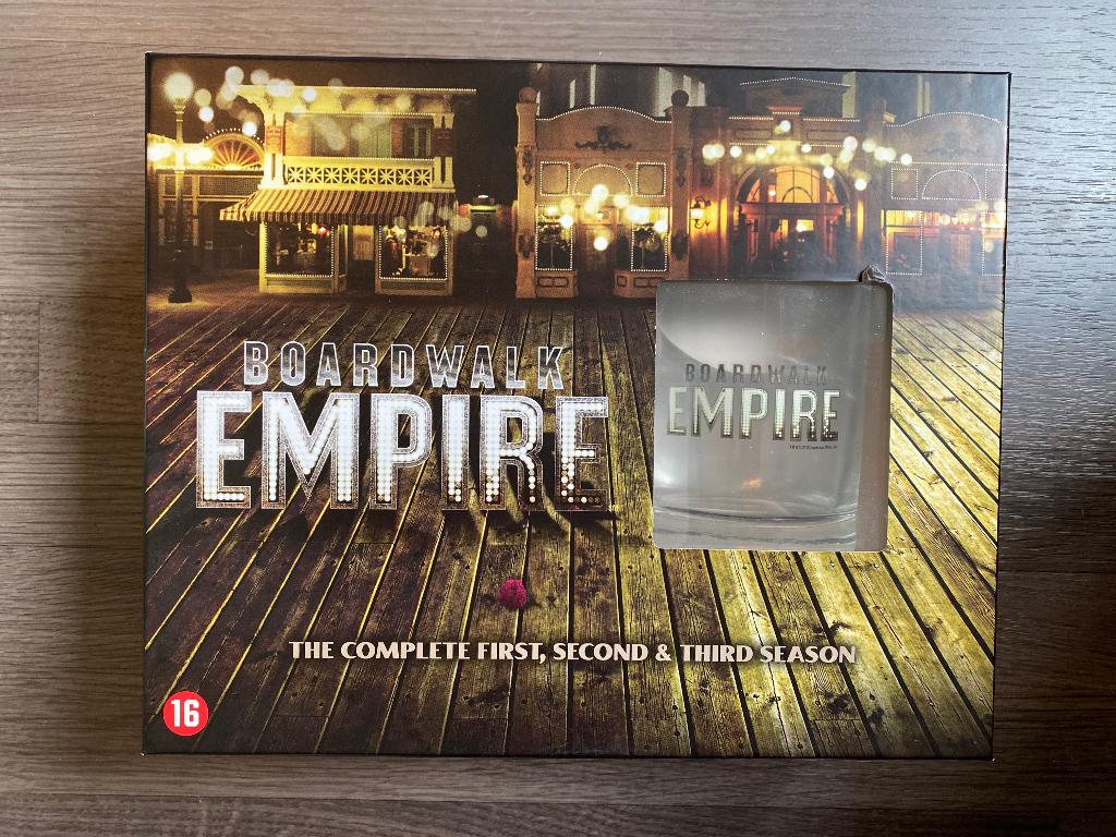 Boardwalk Empire boxset met glas, Vanaf 16 jaar, Boxset, Drama, Ophalen of Verzenden