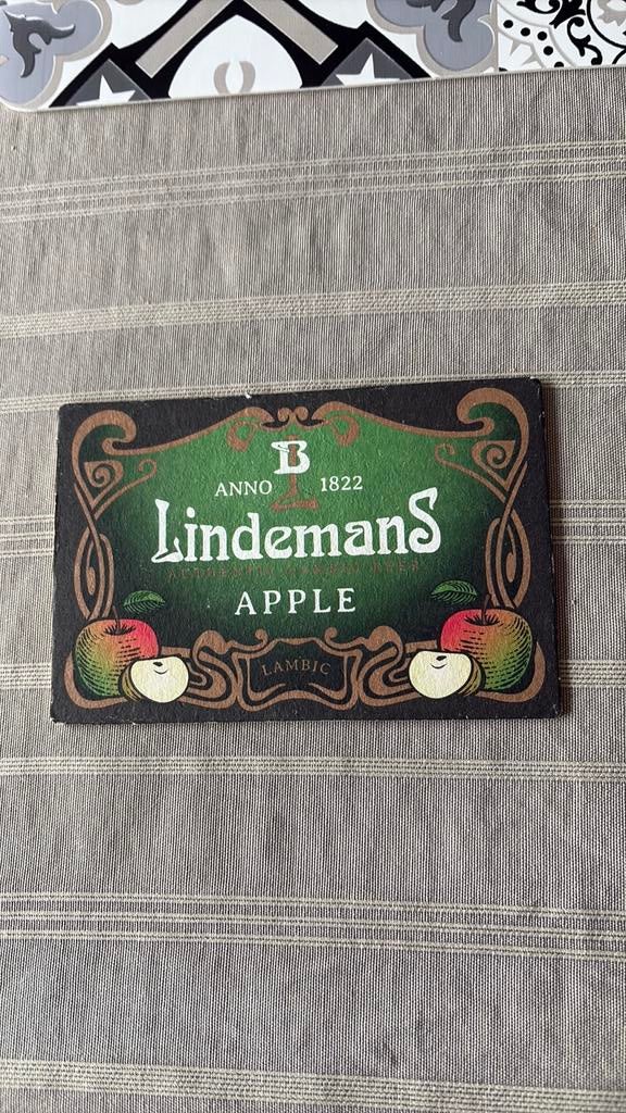 Tapis à bière Lindemans, Collections, Enlèvement, Utilisé, Sous-bock