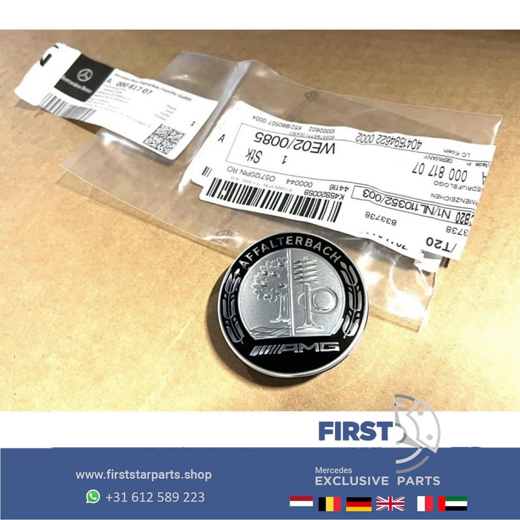 Mercedes AFFALTERBACH AMG LOGO VOORBUMPER BADGE embleem A45, Utilisé, -, -, Enlèvement ou Envoi