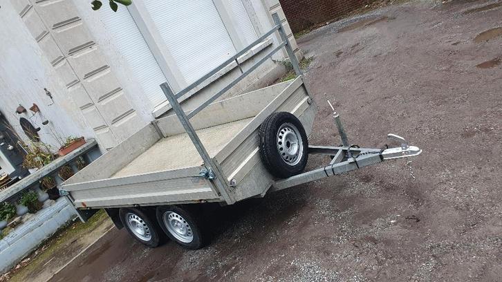 Remorque double essieux 750kg Aluminium 2,60cm/1,55cm, Auto diversen, Aanhangers en Bagagewagens, Zo goed als nieuw, Ophalen of Verzenden