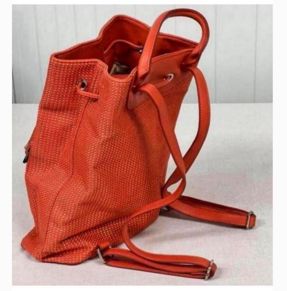 Modalu Lulu Backpack - Vintage oranje rugtas rugzak dames, Ophalen of Verzenden, Zo goed als nieuw, Oranje