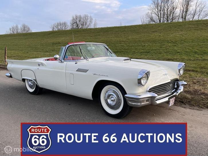 Ford Thunderbird | 1957 | Route 66 Auctions, Autos, Oldtimers & Ancêtres, Entreprise, Achat, Ford, Essence, Autre carrosserie